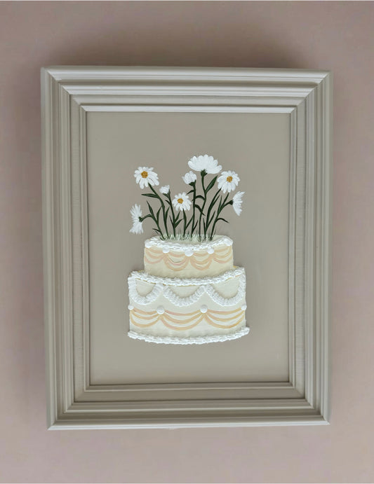 Something Sweet 102 - Floral Textured Cake Painting